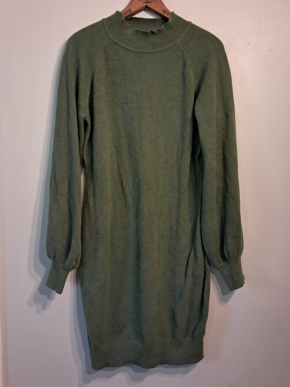 Exlura Women’s Olive Green Knit Sweater Dress